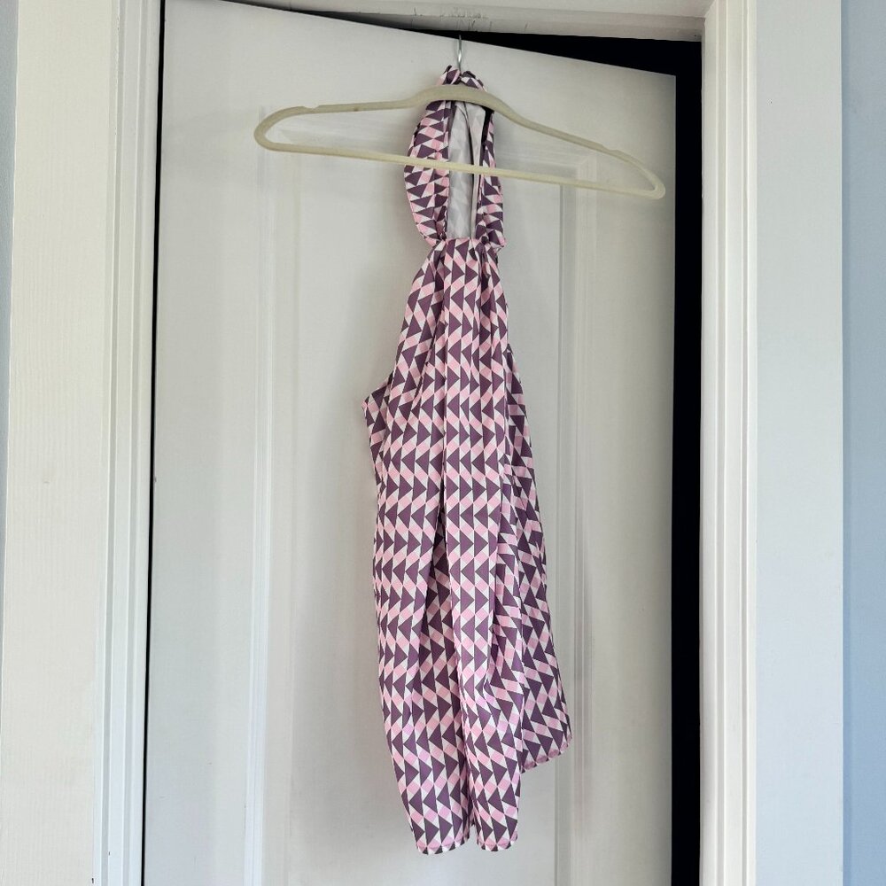 Dressy Halter Printed TOp